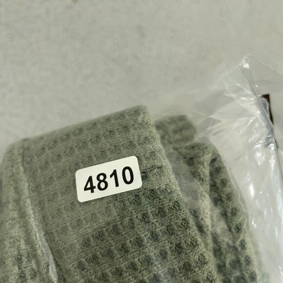 Aerie Waffle Knit Flare Leggings Women M Green Boho Festival Lounge - Picture 10 of 10